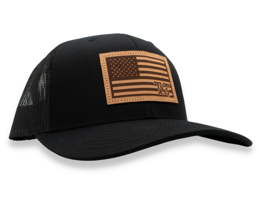 Leather American Flag