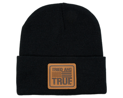 Ripped Flag Patch Beanie